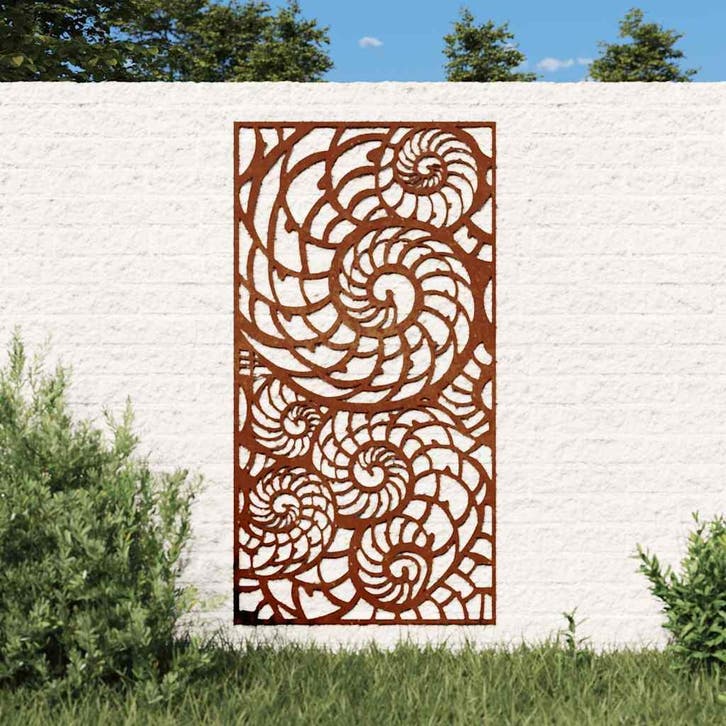 vidaXL Wanddecoratie tuin schelpenontwerp 105x55 cm, Collections, Posters & Affiches, Envoi