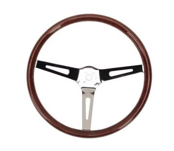 1# GT Classic 15-inch Slotted Spoke Wood Steering Wheel, Ophalen of Verzenden
