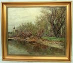 Paul Massow (1890-1956) - Fiume con fitta vegetazione