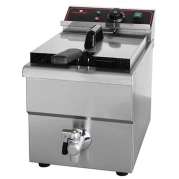 Friteuse | Elektrisch | 8L | 3.25kW (230V) | Aftapkraan |, Verzenden, Nieuw in verpakking