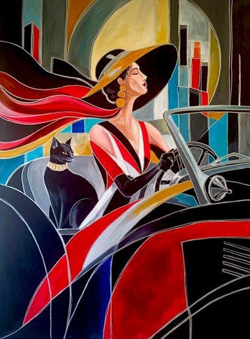 Kiri Aguilera (1982) XL 120 x 90 cm - Paseo de la Dama y el