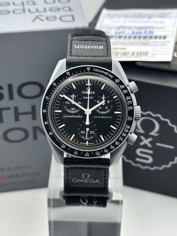 Omega x Swatch - MoonSwatch - Mission to the Moon - Sans, Handtassen en Accessoires, Horloges | Heren, Nieuw
