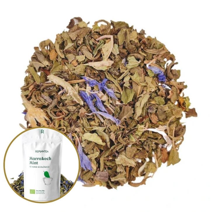 BIO-Kruidenthee MARRAKESH MINT GREEN TEA - 100 g, Sport en Fitness, Gezondheidsproducten en Wellness, Ophalen of Verzenden