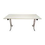 Klaptafel 160x70x73 5 cm hout/metaal wit gebruikt, Ophalen of Verzenden, Nieuw in verpakking