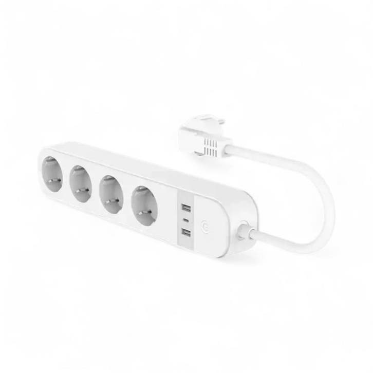 Slimme WiFi Stekkerdoos | 4x EU-stopcontacten | 2x USB-A + 1, Maison & Meubles, Accessoires pour la Maison | Autre, Envoi