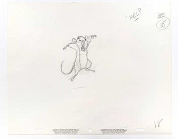 The Rescuers Down Under : Originele animatietekening - (Walt