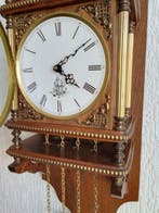 Wandklok - FHS - Eikenhout en messing - 1970-1980