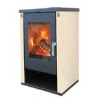 MaxxHome Moderne houtkachel - 9 kW - 57x47x93cm - Geschik..., Ophalen of Verzenden
