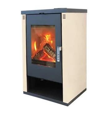 MaxxHome Moderne houtkachel - 9 kW - 57x47x93cm - Geschik..., Ophalen of Verzenden, Nieuw