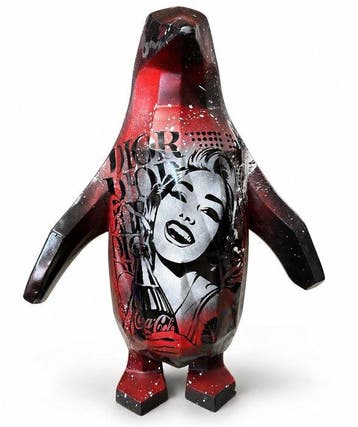 Daluxe Art - 1999 • XL Pop Art Penguin – 60 cm