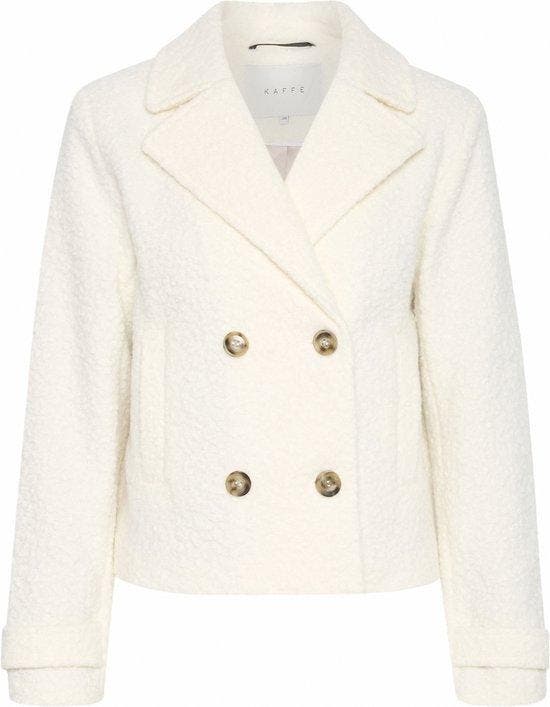 Kaffe KAanne Jacket Dames Jas - Maat 40 Cremé (Jassen), Kleding | Dames, Jassen | Winter, Nieuw, Verzenden