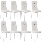 tectake Eetkamerstoelen, kunstleer met strass steentjes - wi, Huis en Inrichting, Verzenden, Nieuw
