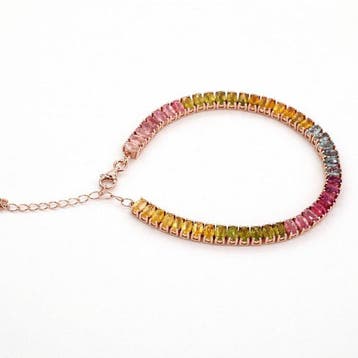 Sans prix de réserve - Bracelet Plaqué or Tourmaline -, Bijoux, Sacs & Beauté