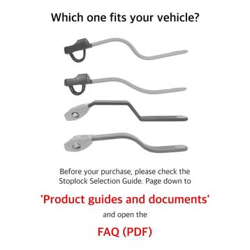 Stoplock Pro HG 149-00 stuurslot, zwart (Garage & onderhoud), Ophalen of Verzenden