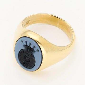 Ring - 18 karaat Geel goud - Lagensteen, Bijoux, Sacs & Beauté