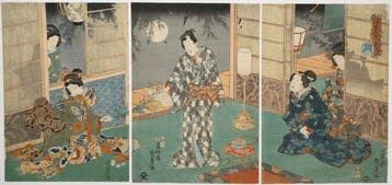 Utagawa Kunisada II /  (1823–1880) Tsuki Yuki Hana no