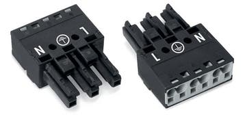 WAGO 770-203 WINSTA MIDI Connecteur Femelle 3 Pôles Noir -, Bricolage & Construction, Verzenden