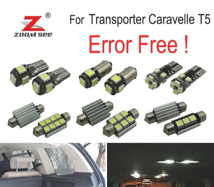 KIT 20 AMPOULES LED INTÉRIEUR ACCESSOIRES POUR VOLKSWAGEN VW, Auto-onderdelen, Verlichting, Verzenden