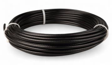 Fitness Staalkabel 4,5mm 100 meter zwart, Verzenden, Nieuw
