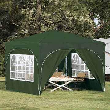 vidaXL Pop-up Feesttent 290 x 290 x 245 cm Groen, Verzenden