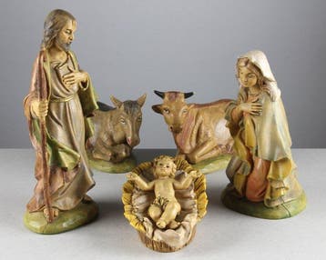 Kerststal (10) - Plastic - Italian nativity scene