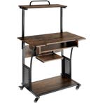 tectake Bureau Fife 80x65,5x130,5cm - Industrieel hout donke, Huis en Inrichting, Verzenden, Nieuw