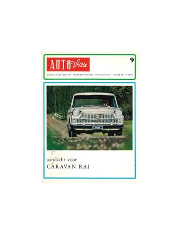 1966 AUTOVISIE MAGAZINE 9 NEDERLANDS, Ophalen of Verzenden