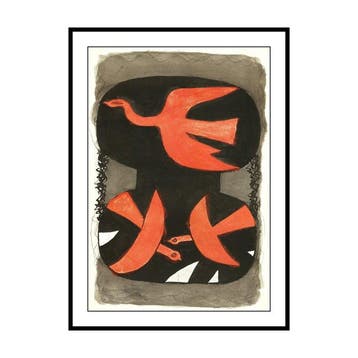 Georges Braque (1882-1963) - Les oiseaux rouges