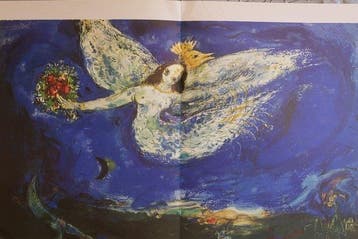 Marc Chagall (1887-1985) - Grande lithographie, double page,