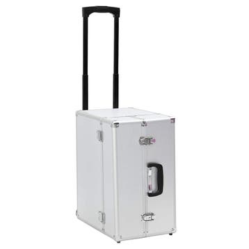 vidaXL Pilotentrolley 47x39x27 cm aluminium zilverkleurig, Verzenden, Nieuw