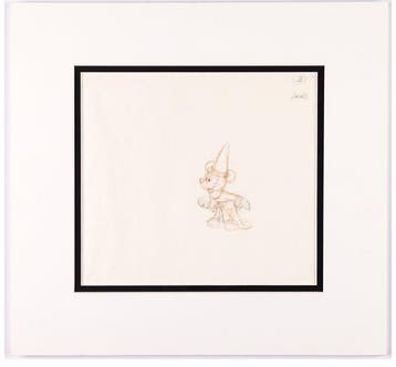 Walt Disney - 1 Original preliminary drawing - Mickey Mouse