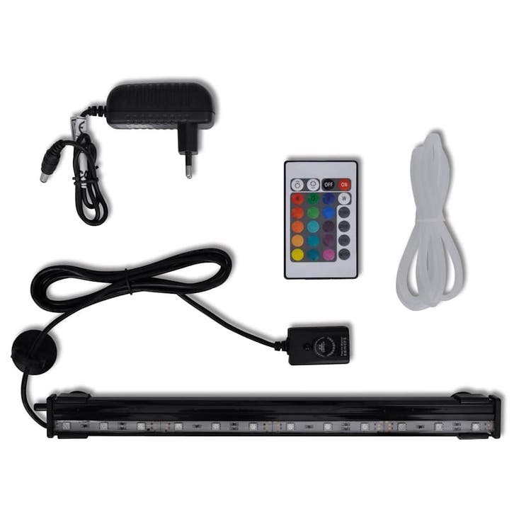 vidaXL LED-onderwaterlamp voor aquarium met bubbels RGB 32, Animaux & Accessoires, Poissons | Aquariums & Accessoires, Envoi