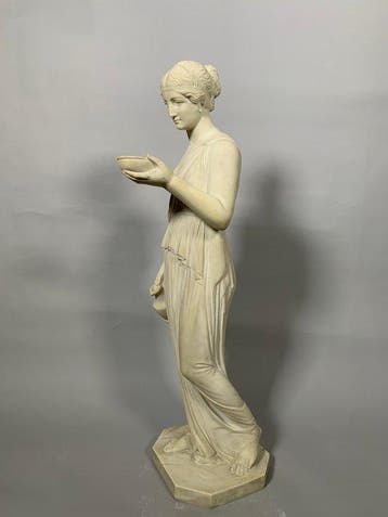daprès Berthel THORVALDSEN (1770 – 1844 ) - sculptuur, Hébé