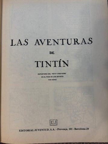 Tintin - En el país de los soviets - Spanish edition - 1