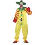 Clown Halloween Kostuum Heren Geel L, Verzenden