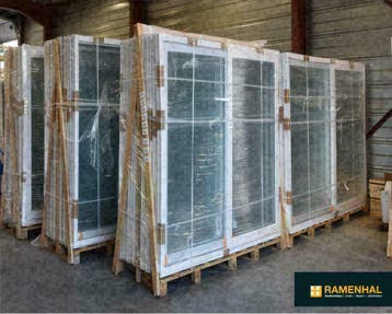 Blauwe steen Dorpels, ramen, vliegenramen, deuren RAMENHAL, Ophalen, Nieuw, Gevelraam of Ruit, Dubbelglas
