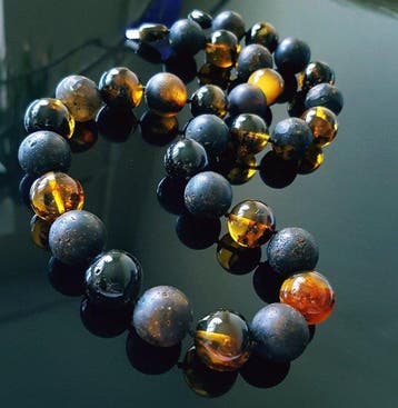 Ambre Collier massif en ambre vintage - Collier dambre
