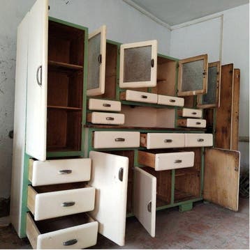 Hoog dressoir - Metti Tutto Cucina Grande cm.251 - hard