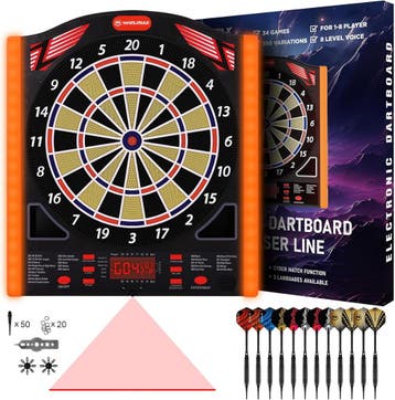 WIN.MAX Dartbord 8 spelers | 34% korting | Retour deal!, Verzenden, Dartbord met pijlen