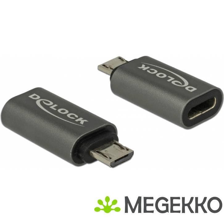 Delock 65927 Adapter USB 2.0 Micro-B male naar USB Type-C, Computers en Software, Pc- en Netwerkkabels, Nieuw, Verzenden