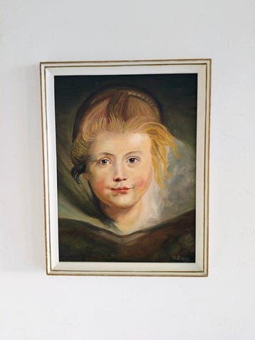 Flämische Schule (XX), signiert ”C. Bleijs - Portrait Clara