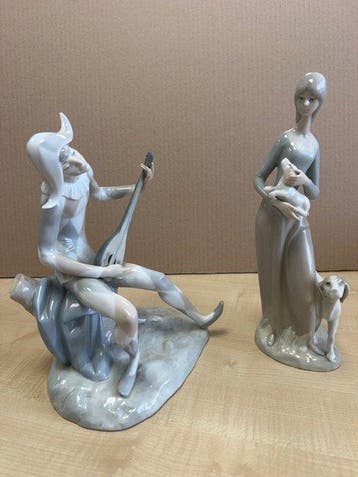 Lladró - Lladró - Beeld, 2 Lladro porseleinen - 28 cm -