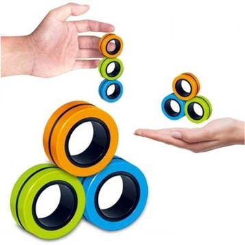 3-Pack Magnetische Ring Fidget Spinner - Anti Stress Hand, Verzenden