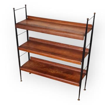 Boekenkast - Hout, IJzer, Messing