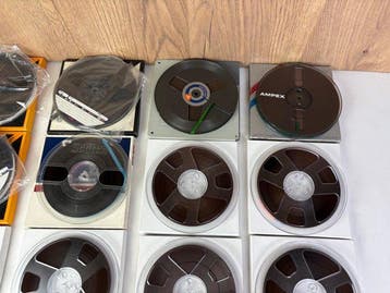 TDK, Scotch, etc. 18 CM - Plastic Reels with Tape - Multiple, TV, Hi-fi & Vidéo, Radios