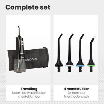 2dekans | Auronic Waterflosser - Elektrisch - Monddouche - 3, Ophalen of Verzenden, Nieuw
