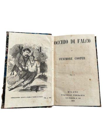 Fenimore Cooper - Occhio di Falco - 1859, Antiek en Kunst
