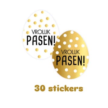 30x Sluitstickers - vrolijk pasen - pasendagen - sticker..., Verzenden, Nieuw, Meerdere stickers