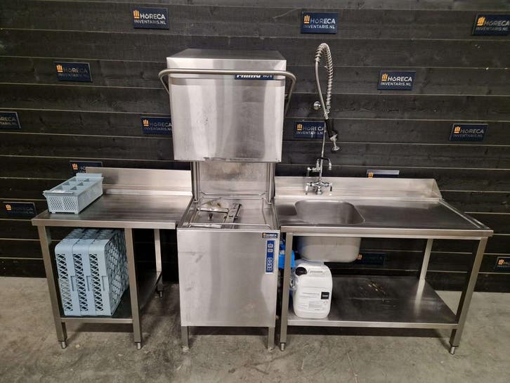 Vaatwasser | doorschuifvaatwasser | vaatwasstraat | Rhima |, Zakelijke goederen, Horeca | Keukenapparatuur, Gebruikt, Wassen en Drogen