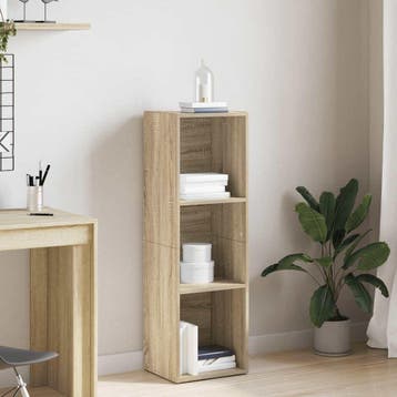 vidaXL Boekenkast/tv-meubel 36x30x114cm bewerkt hout sonoma, Verzenden, Nieuw